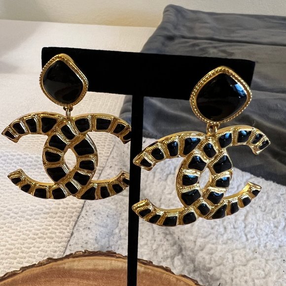 Chanel Ancient Egypt Clip-On Earrings - Picture 1 of 5